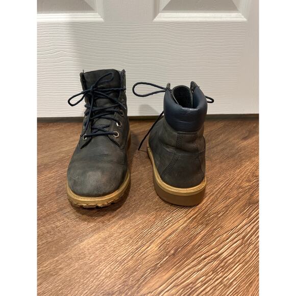 Timberland Premium 6-Inch Boots in Navy Leather EU 37 US 4.5 - Picture 2 of 12
